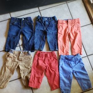 6 pair 9 month pants